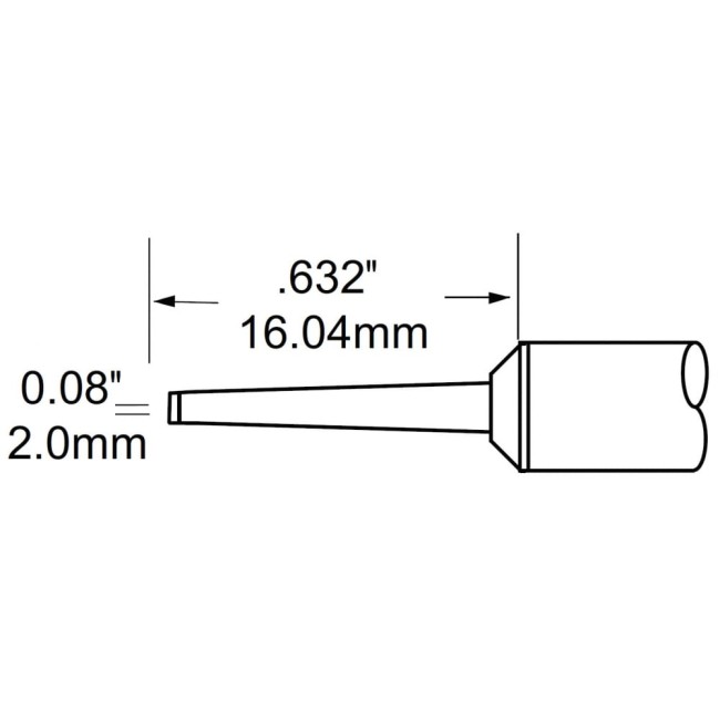 Картридж-наконечник для MFR-H1 METCAL SFP-CHL20