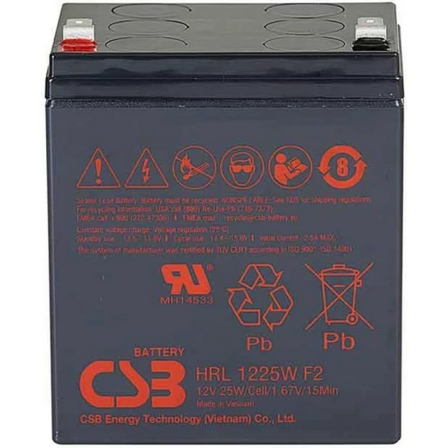 Аккумулятор для ИБП CSB HRL1225W F2 FR H RL1225W F2 FR