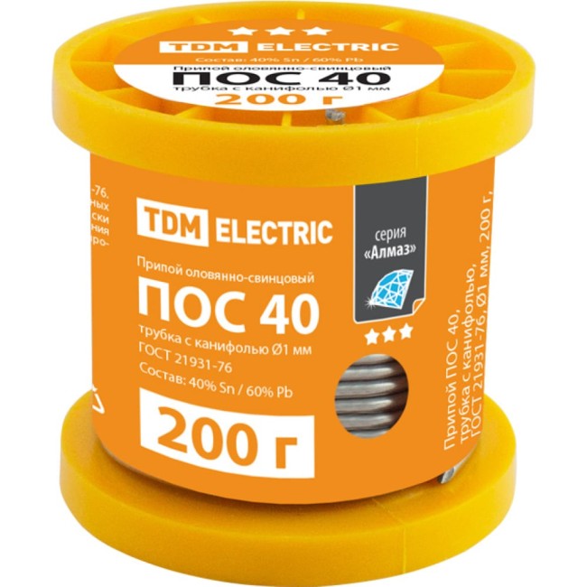 Припой TDM ПОС 40 серия Алмаз SQ1025-0323