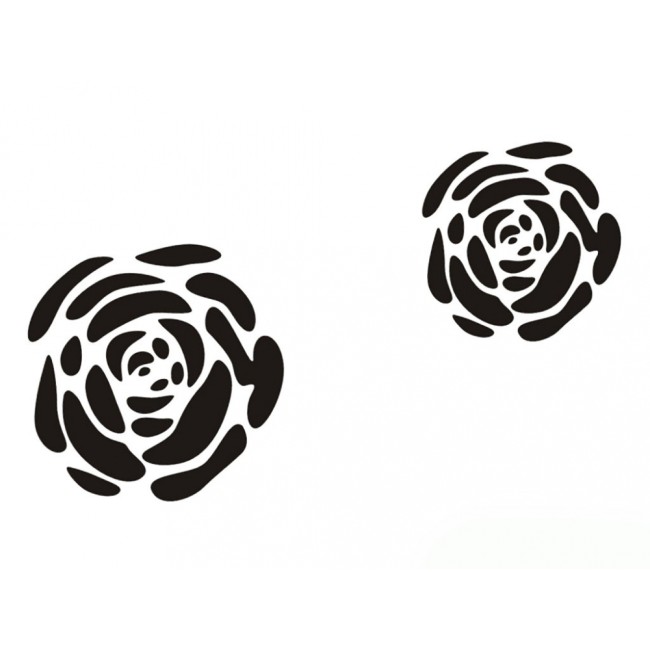 Виниловый трафарет STMDECOR Чайная роза HW-095