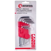 Набор Г-образных шестигранных ключей INTERTOOL HT-0605 Набор Г-образных шестигранных ключей INTERTOOL HT-0605