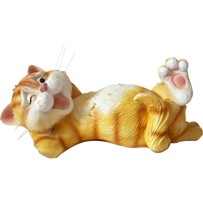 Садовая фигура ФлораПласт Котик улыбается лапы к верху 41906