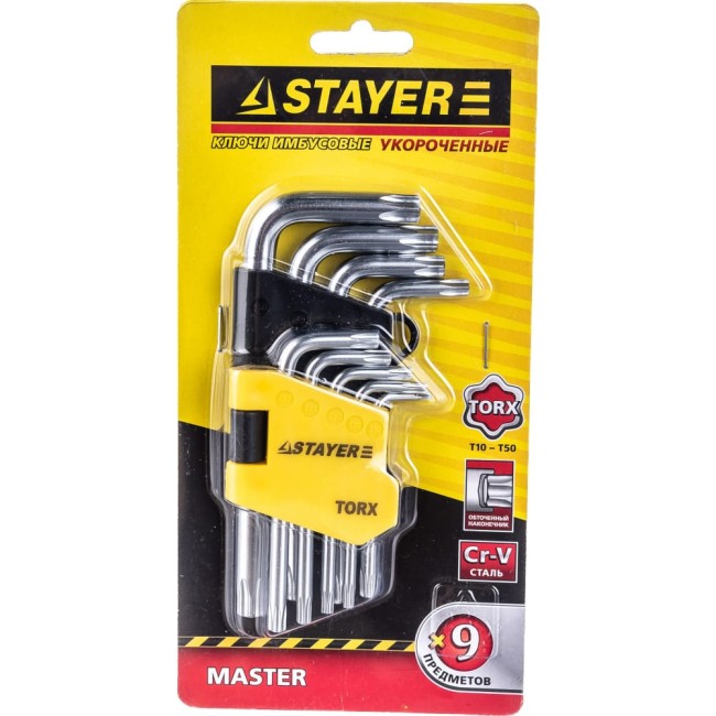 Имбусовые ключи STAYER MASTER 2743-H9
