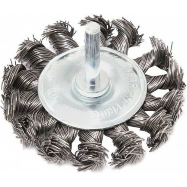 Стальная витая дисковая кордщетка для дрели Rockforce RF-BFR103(29071)