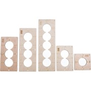 Комплект шаблонов для сверления подрозетников РОТОР shablon68 Комплект шаблонов для сверления подрозетников РОТОР shablon68