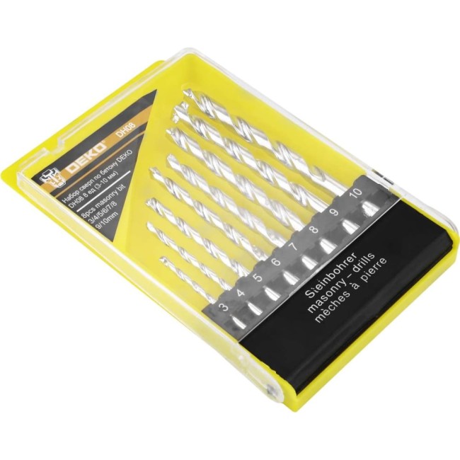 Набор сверл по бетону DEKO DH08 065-0529