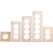 Комплект шаблонов для сверления подрозетников РОТОР shablon72 Комплект шаблонов для сверления подрозетников РОТОР shablon72