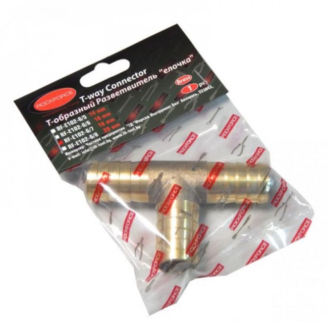 Т-образный разветвитель Rockforce RF-E102-6/7(26670)