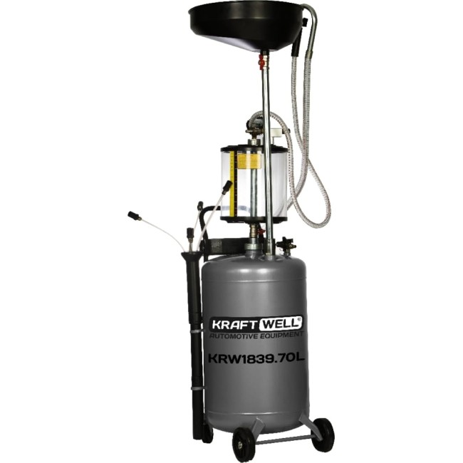 Установка для слива и откачки масла и антифриза KraftWell KRW1839.70L