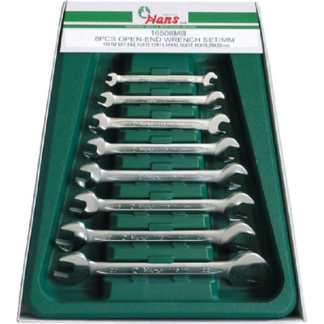 Комплект рожковых ключей HANS 16508M