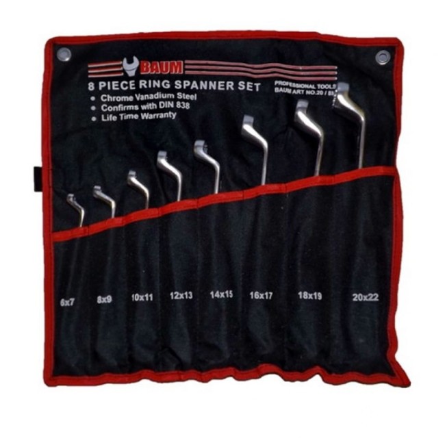 Набор накидных ключей BAUM 20-08M