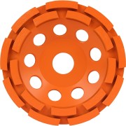 Двурядная шлифовальная чашка алмазная по бетону и граниту MESSER 03-06-125 Двурядная шлифовальная чашка алмазная по бетону и граниту MESSER 03-06-125
