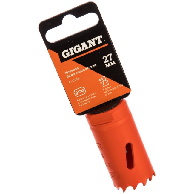 Биметаллическая коронка Gigant G-11059